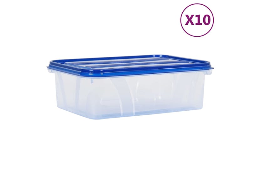 Vidaxl Food Storage Containers With Lids 10 Pcs Pp