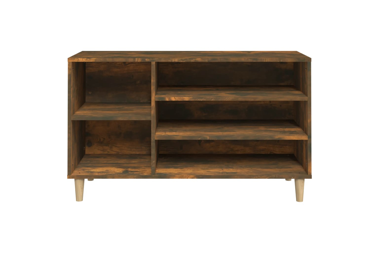 vidaXL 819745 Shoe Cabinet Smoked Oak 102x36x60cm Engineered Wood