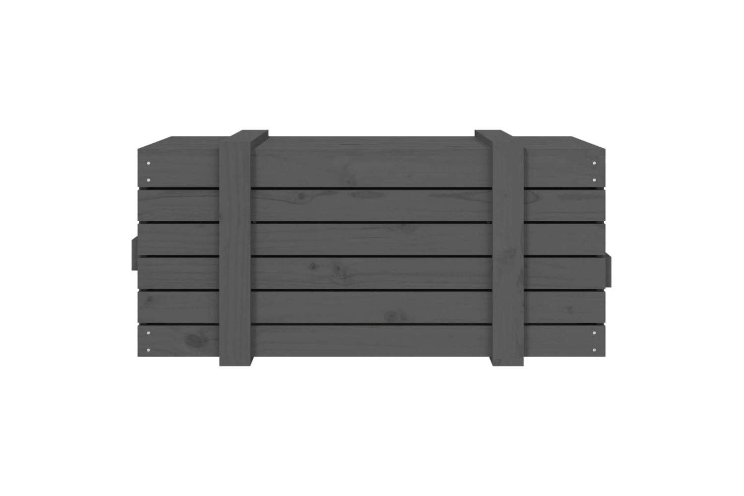 vidaXL 825000 Storage Box Grey 91x40.5x42cm Solid Wood Pine