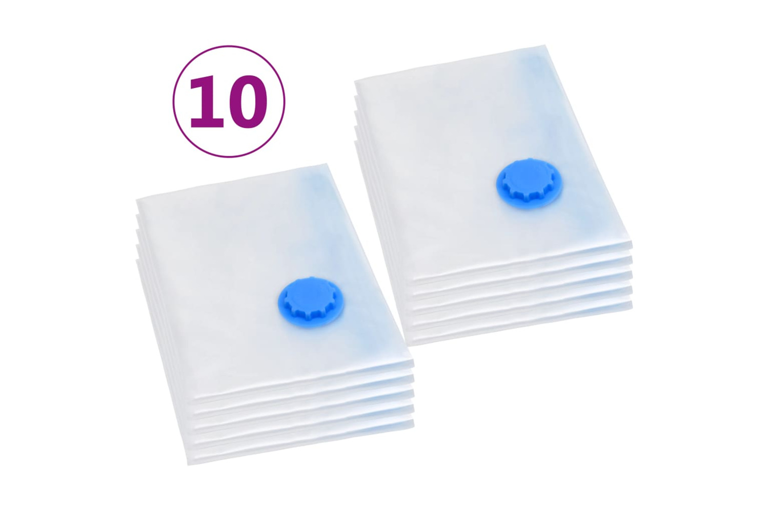 vidaXL 51335 Vacuum Travel Storage Bags Clothing Bags 120x70cm 10 Pcs