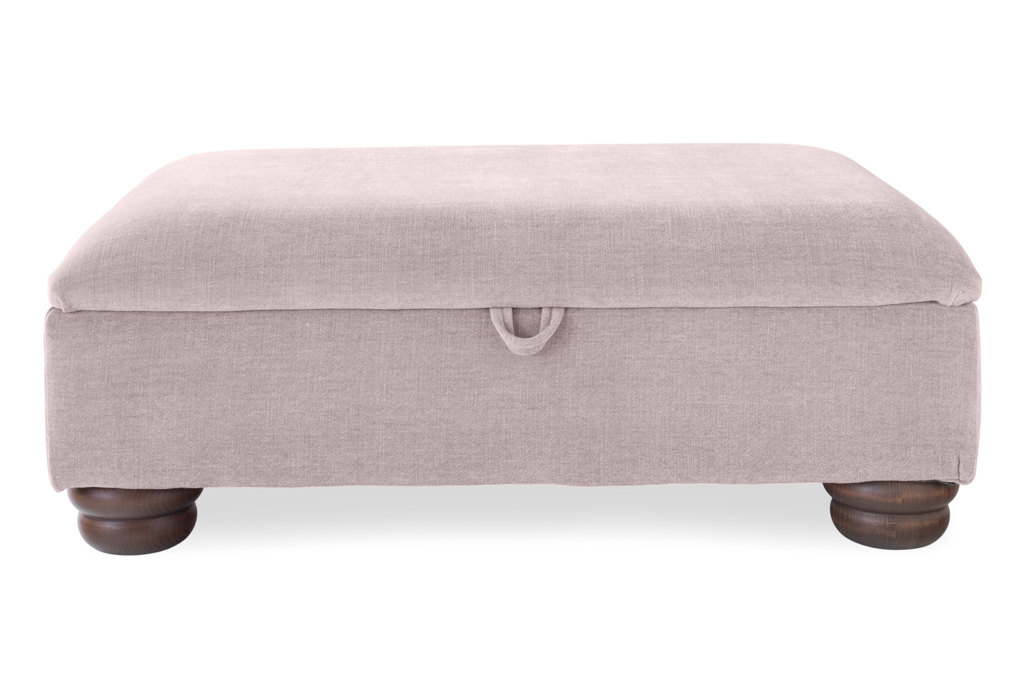 Charlotte Footstool | Storage | Fabric | Latte