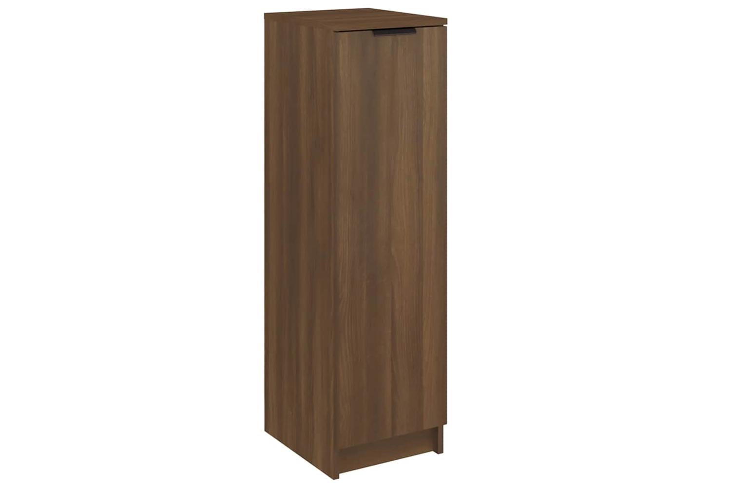 Vidaxl Shoe Cabinet Brown Oak 30x35x100 Cm Engineered Wood