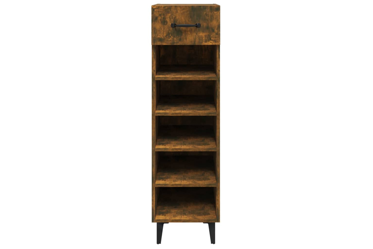 vidaXL 817564 Shoe Cabinet Smoked Oak 30x35x105cm Engineered Wood