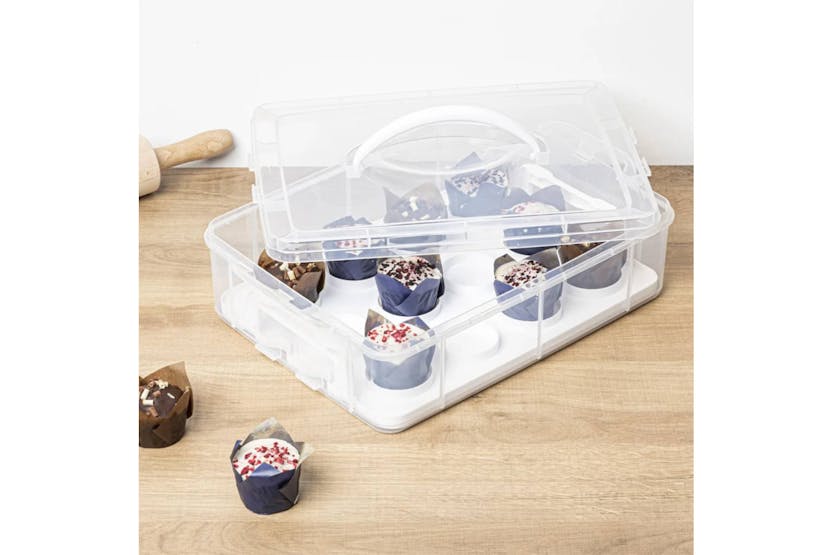 Hi 445570 Storage Box For 12 Pcs Cupcakes 6 L Transparent