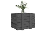 Vidaxl 824995 Storage Box Grey 58x40.5x42 Cm Solid Wood Pine