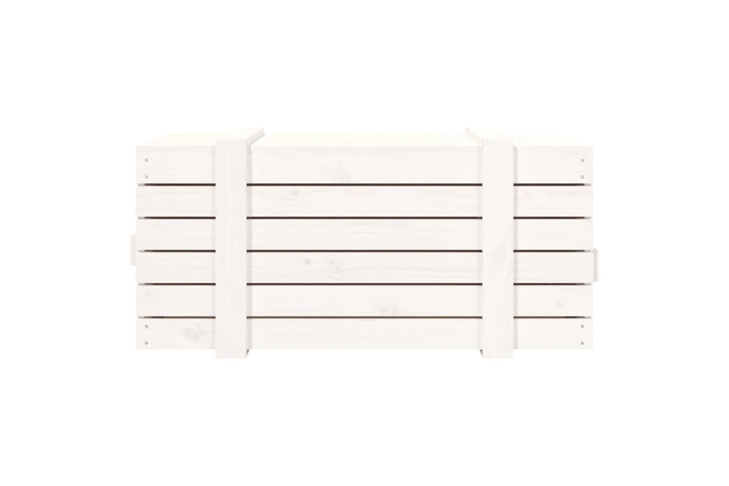 vidaXL 824999 Storage Box White 91x40.5x42cm Solid Wood Pine