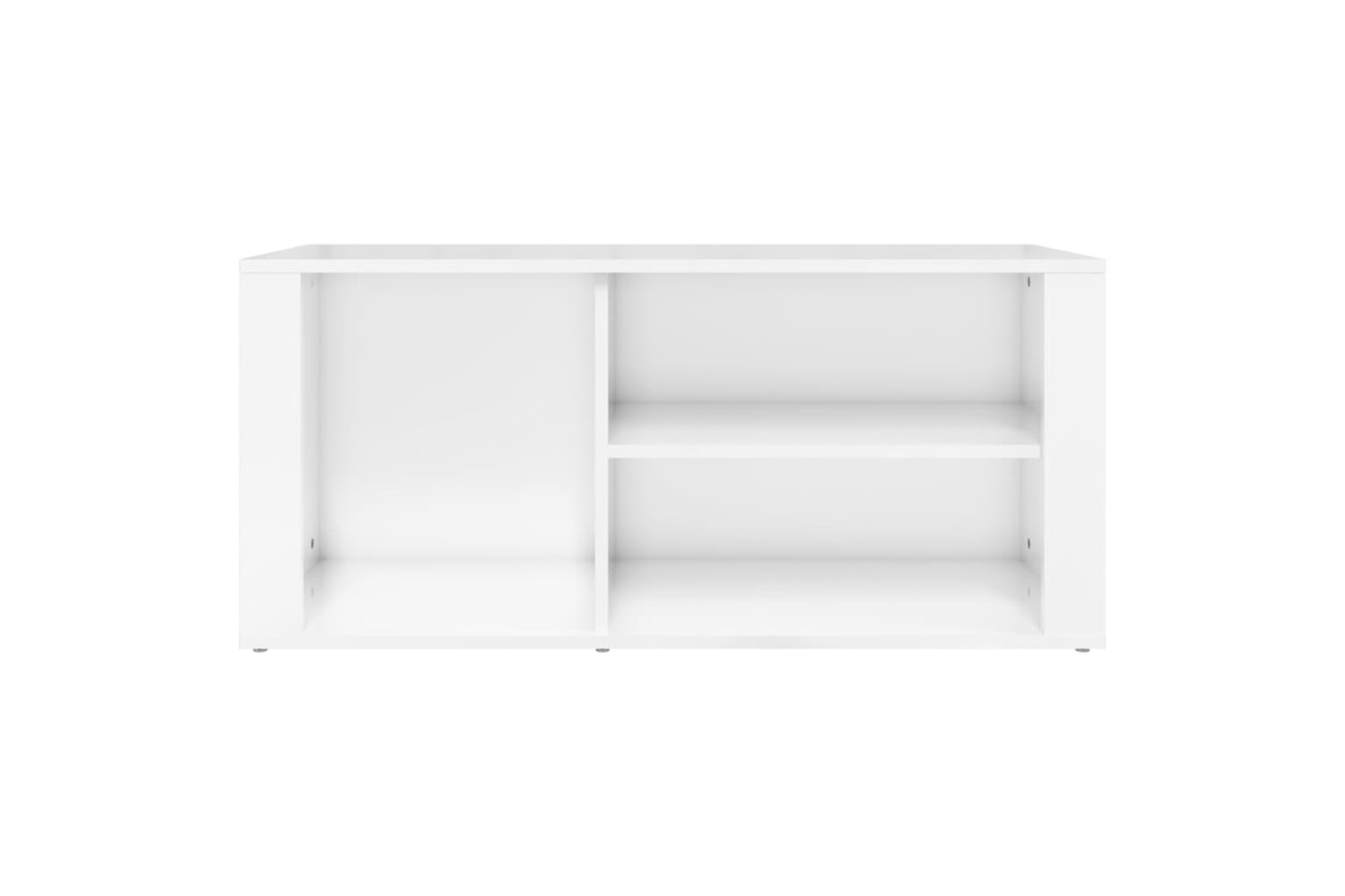 vidaXL 816922 Shoe Cabinet High Gloss White 100x35x45cm Engineered Wood
