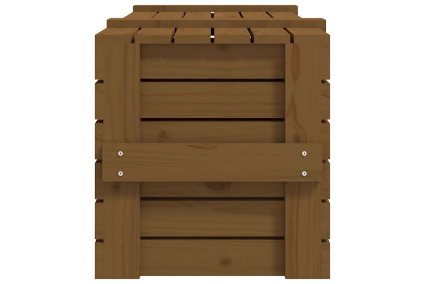 Vidaxl 825001 Storage Box Honey Brown 91x40.5x42 Cm Solid Wood Pine