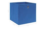 Vidaxl 288339 Storage Boxes 10 Pcs Blue 32x32x32 Cm Fabric