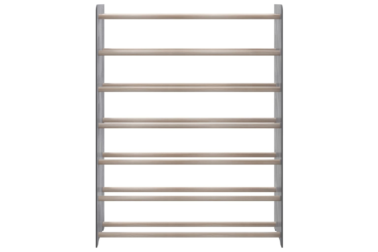 vidaXL 327356 Shoe Rack Grey 90x24x117cm Engineered Wood