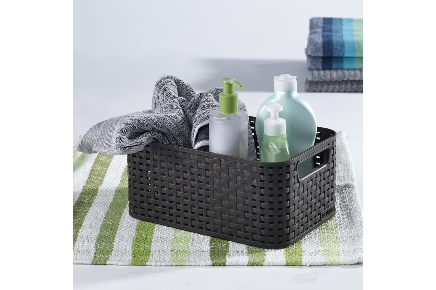 Curver 437446 Style Storage Boxes With Lid 3 Pcs Size S 6l Anthracite