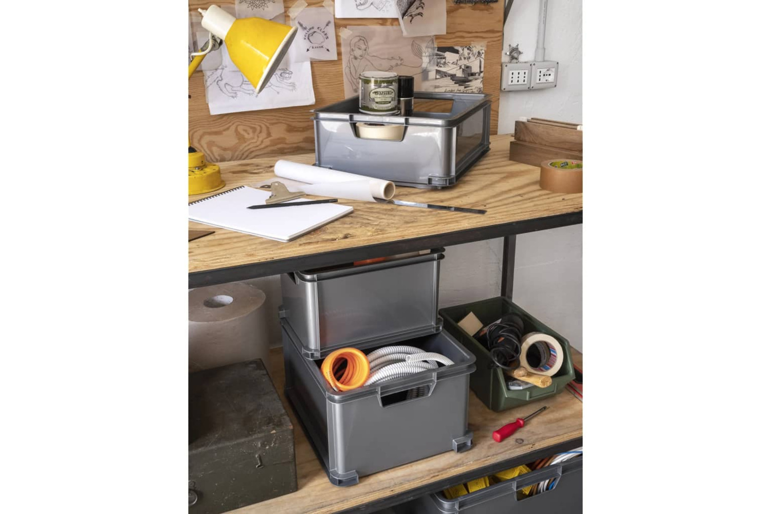 Curver 443868 Storage Box Unibox Xl 60l Grey