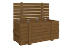 Vidaxl 825001 Storage Box Honey Brown 91x40.5x42 Cm Solid Wood Pine