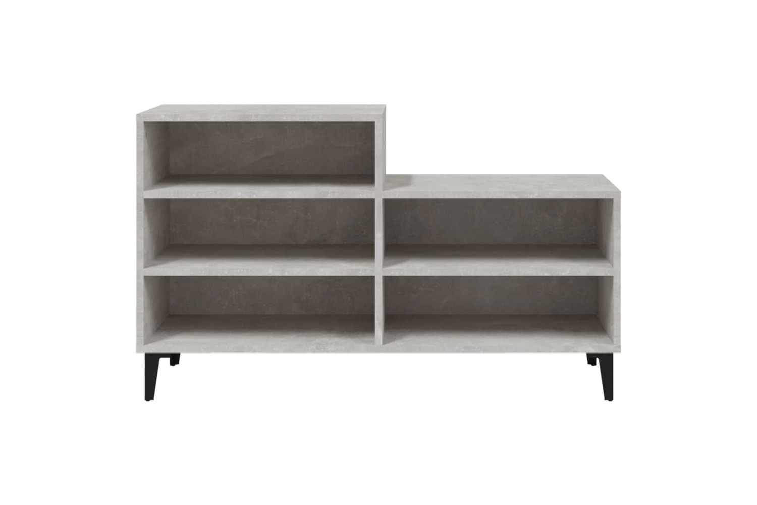 vidaXL 819736 Shoe Cabinet Concrete Grey 102x36x60cm Engineered Wood