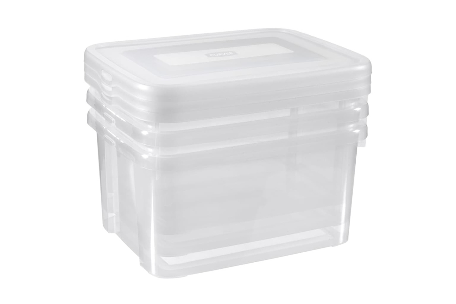 Curver 443853 Storage Boxes Set Handy 3x25l Transparent