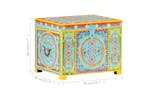 Vidaxl 323540 Hand Painted Storage Box 50x40x40 Cm Solid Mango Wood