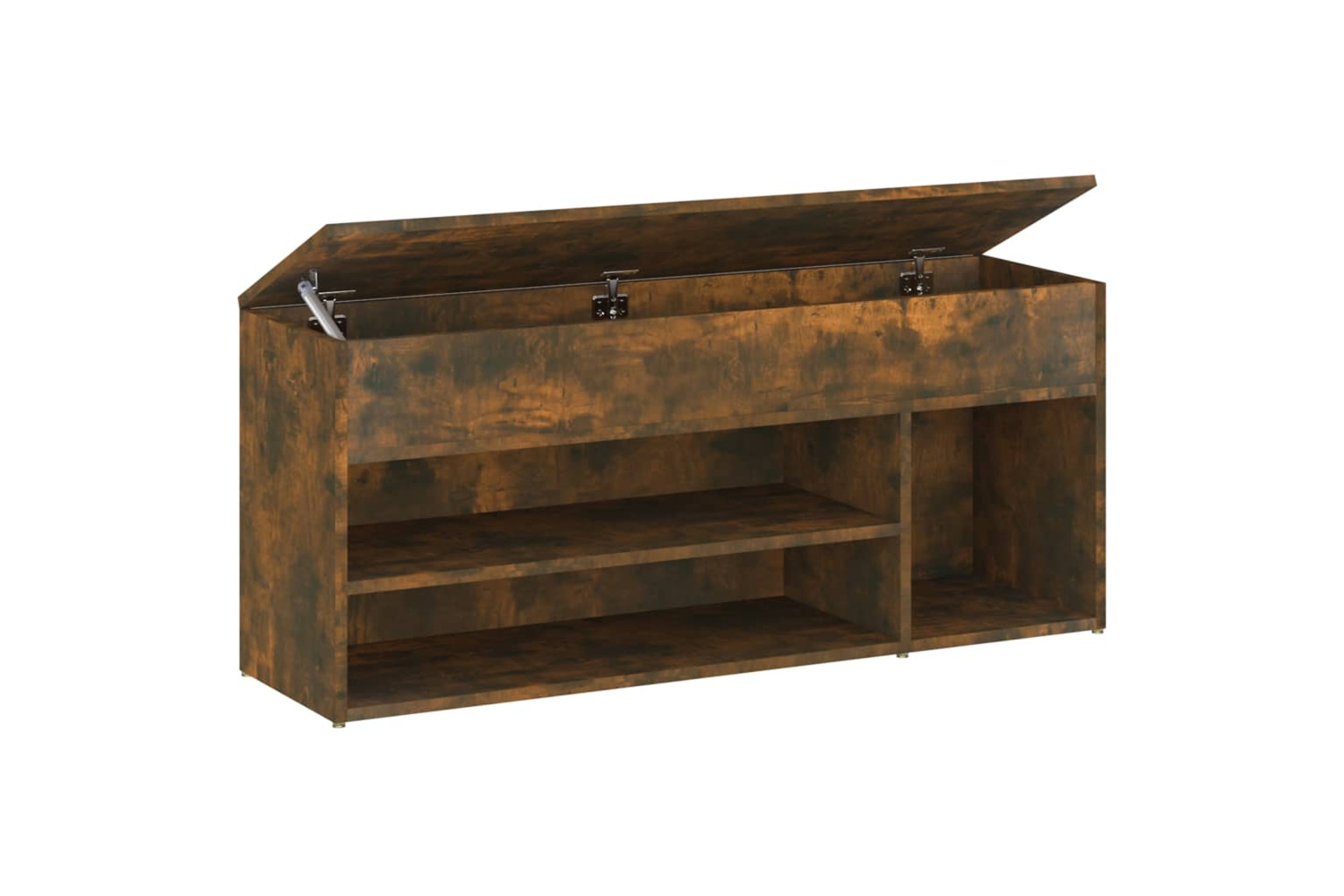 vidaXL 816056 Shoe Bench Smoked Oak 105x30x45cm Engineered Wood