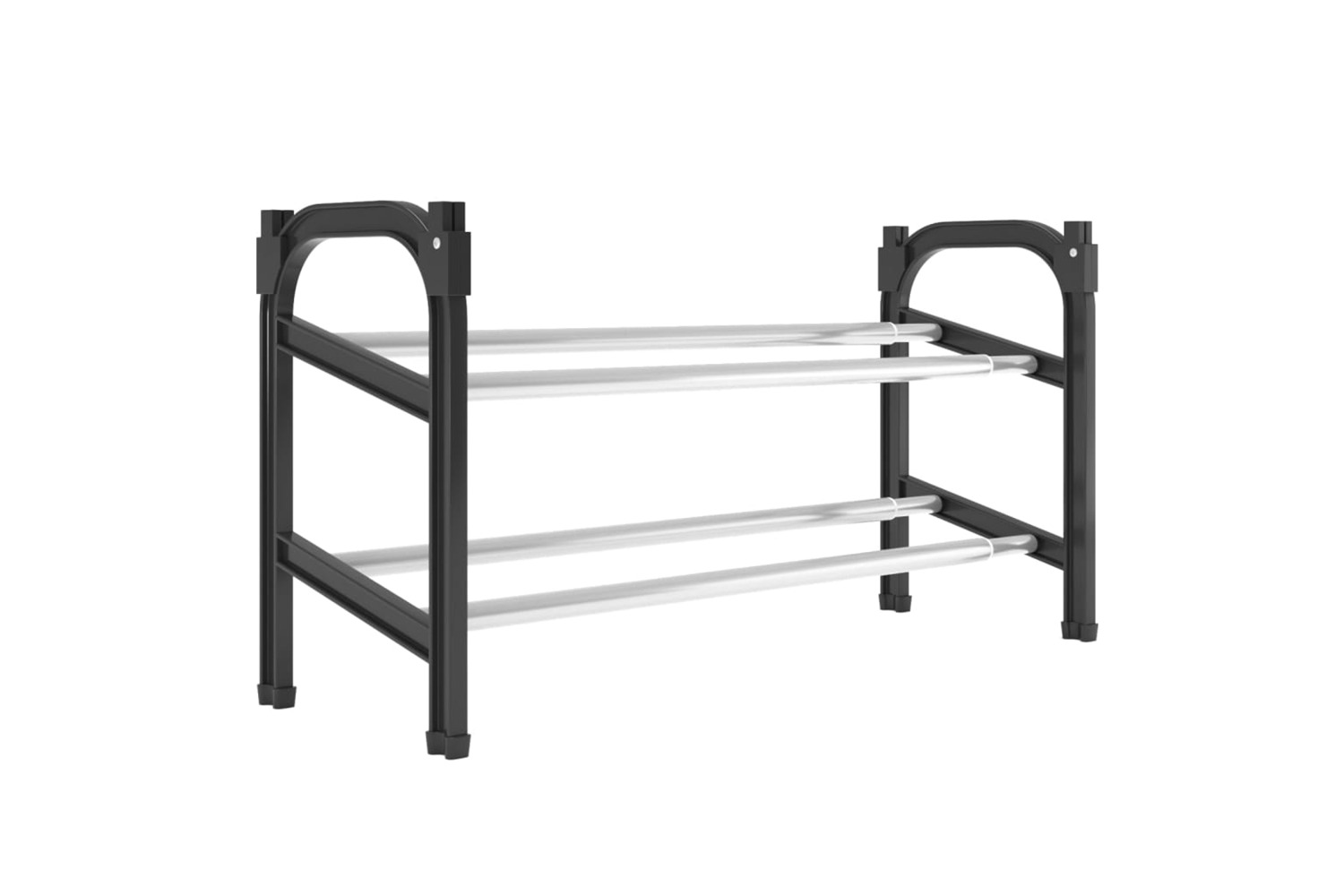 vidaXL 344369 Extendable Shoe Rack With 2 Shelves 119x24x37cm