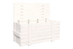 Vidaxl 824999 Storage Box White 91x40.5x42 Cm Solid Wood Pine