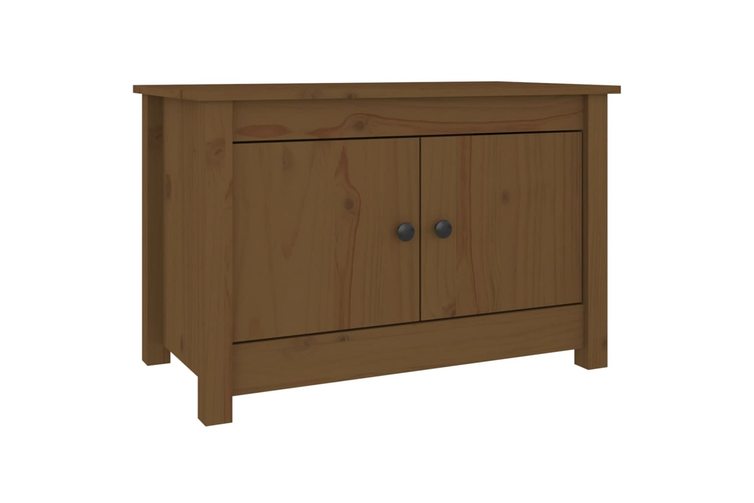 vidaXL 813782 Shoe Cabinet Honey Brown 70x38x45.5cm Solid Wood Pine