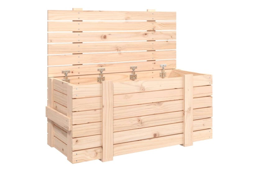 Vidaxl 824998 Storage Box 91x40.5x42 Cm Solid Wood Pine