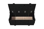 Vidaxl 825002 Storage Box Black 91x40.5x42 Cm Solid Wood Pine