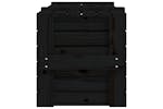 Vidaxl 825002 Storage Box Black 91x40.5x42 Cm Solid Wood Pine