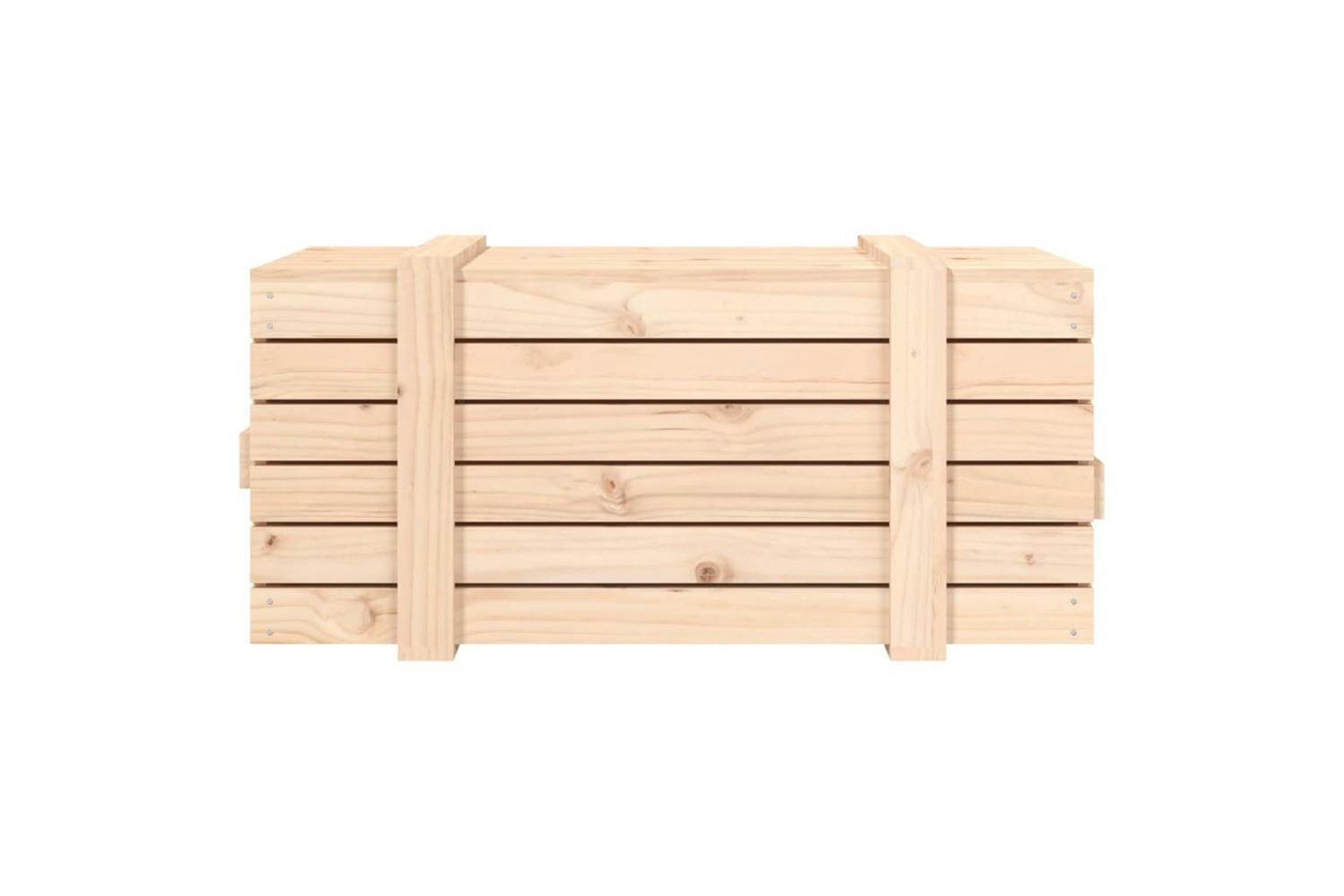 Vidaxl 824998 Storage Box 91x40.5x42 Cm Solid Wood Pine