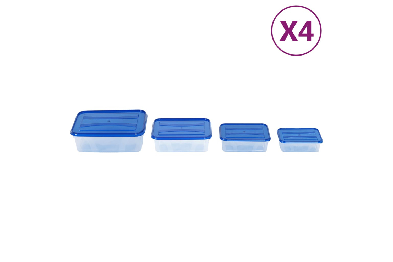 vidaXL Food Storage Containers With Lids 16 Pcs Pp