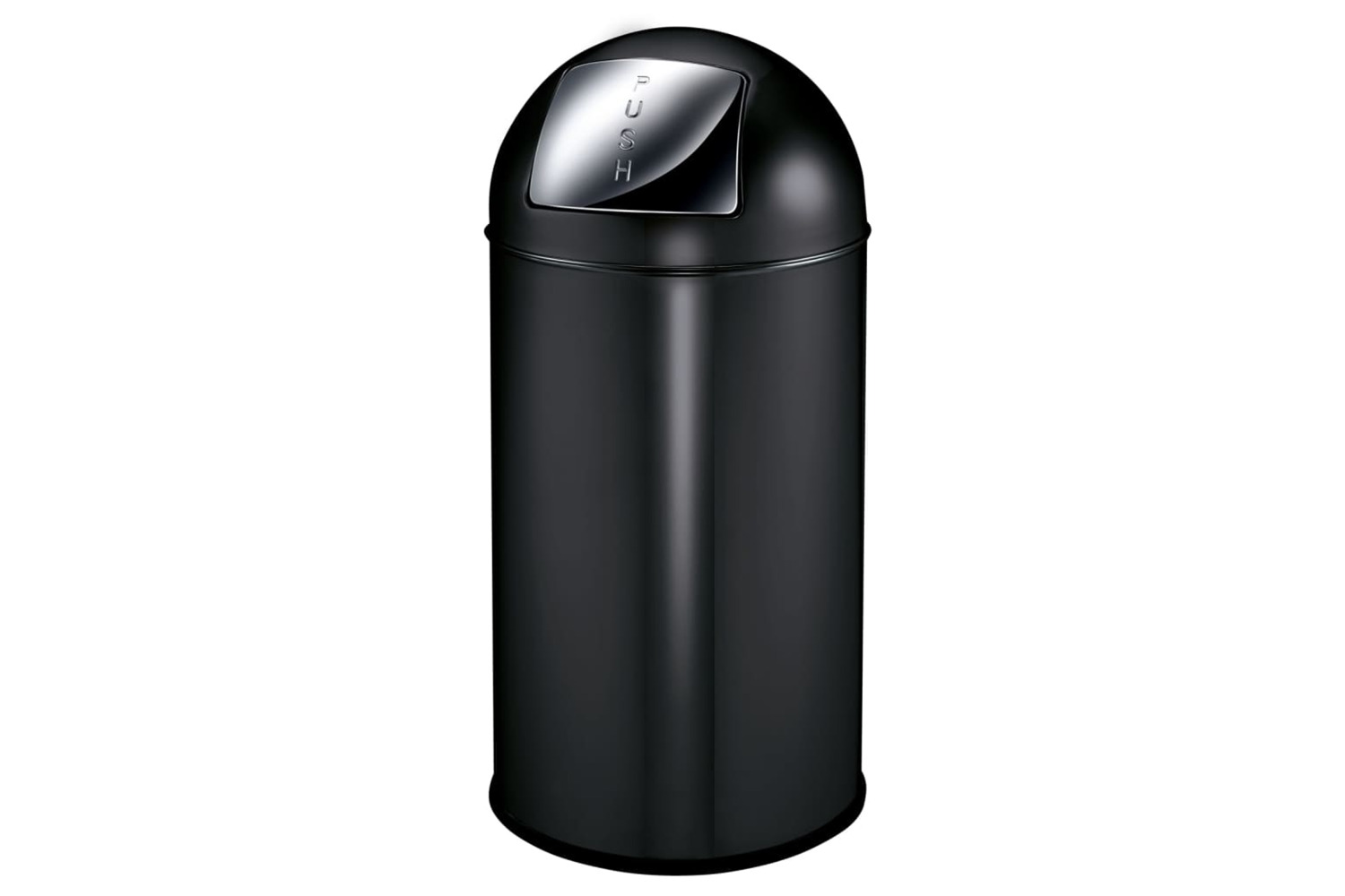 Eko 440061 Waste Bin With Push Lid 40 L Matte Black