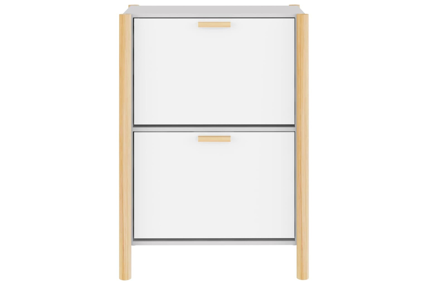 vidaXL 345684 Shoe Cabinet White 57.5x33x80cm Engineered Wood