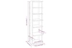 Vidaxl 808498 Shoe Cabinets 2 Pcs High Gloss White 27.5x27x102 Cm