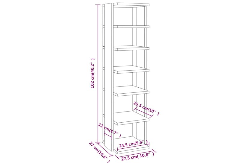 Vidaxl 808498 Shoe Cabinets 2 Pcs High Gloss White 27.5x27x102 Cm