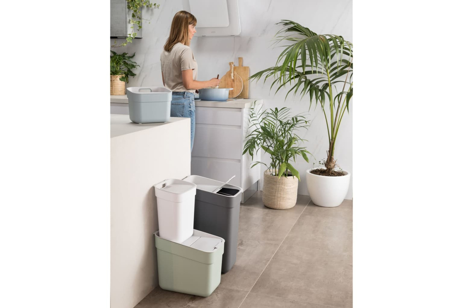 Curver 443850 Trash Can Ready To Collect 30l Dark Grey