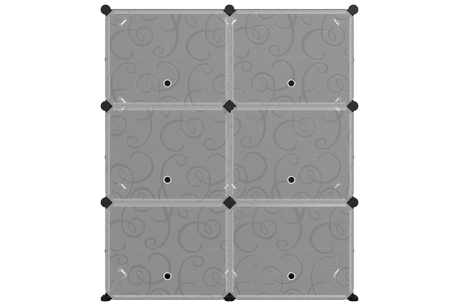 vidaXL 340566 Shoe Rack Black 84.5x31x93.5cm Pp