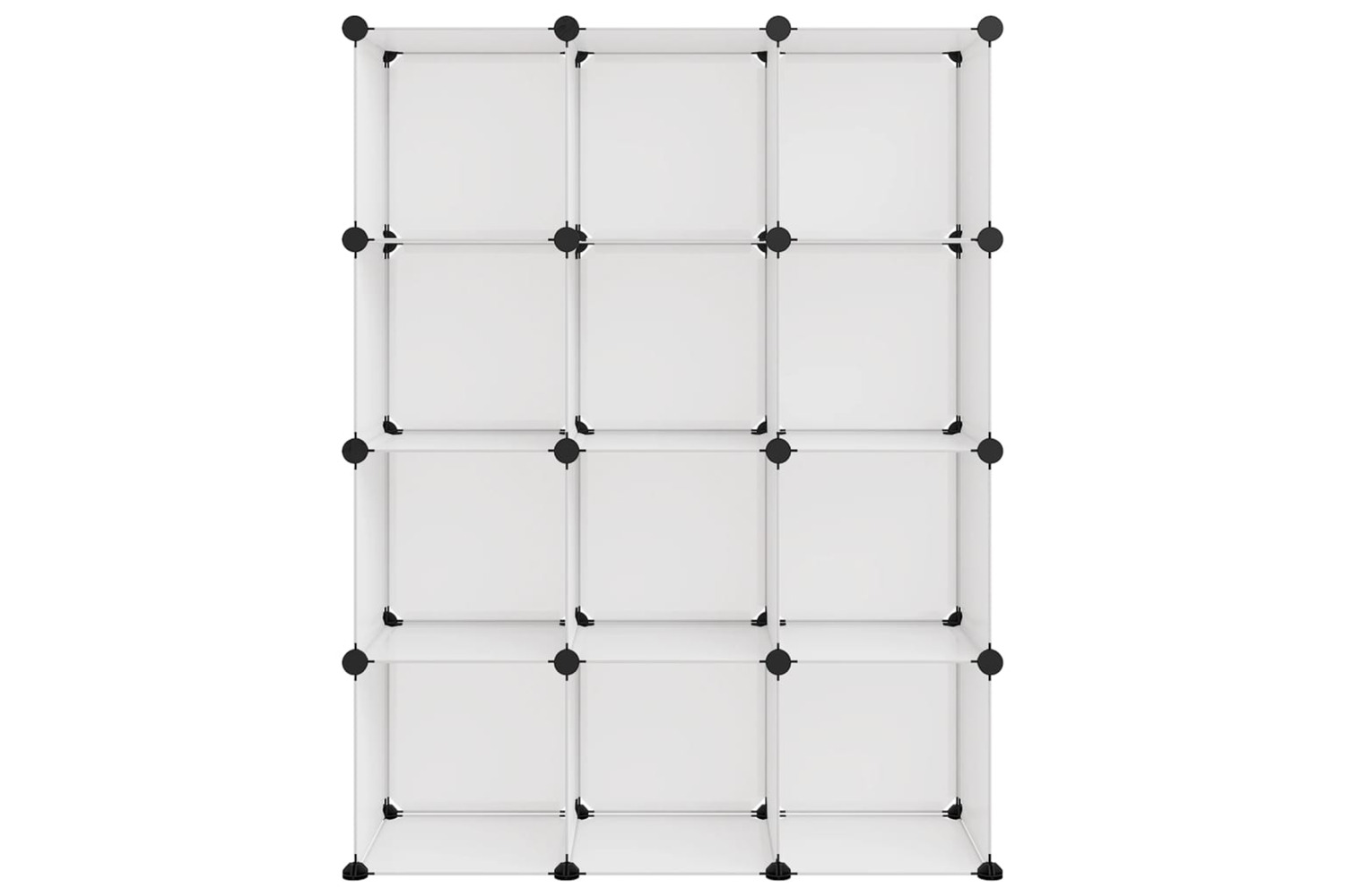 vidaXL 340550 Storage Cube Organiser With 12 Cubes Transparent Pp