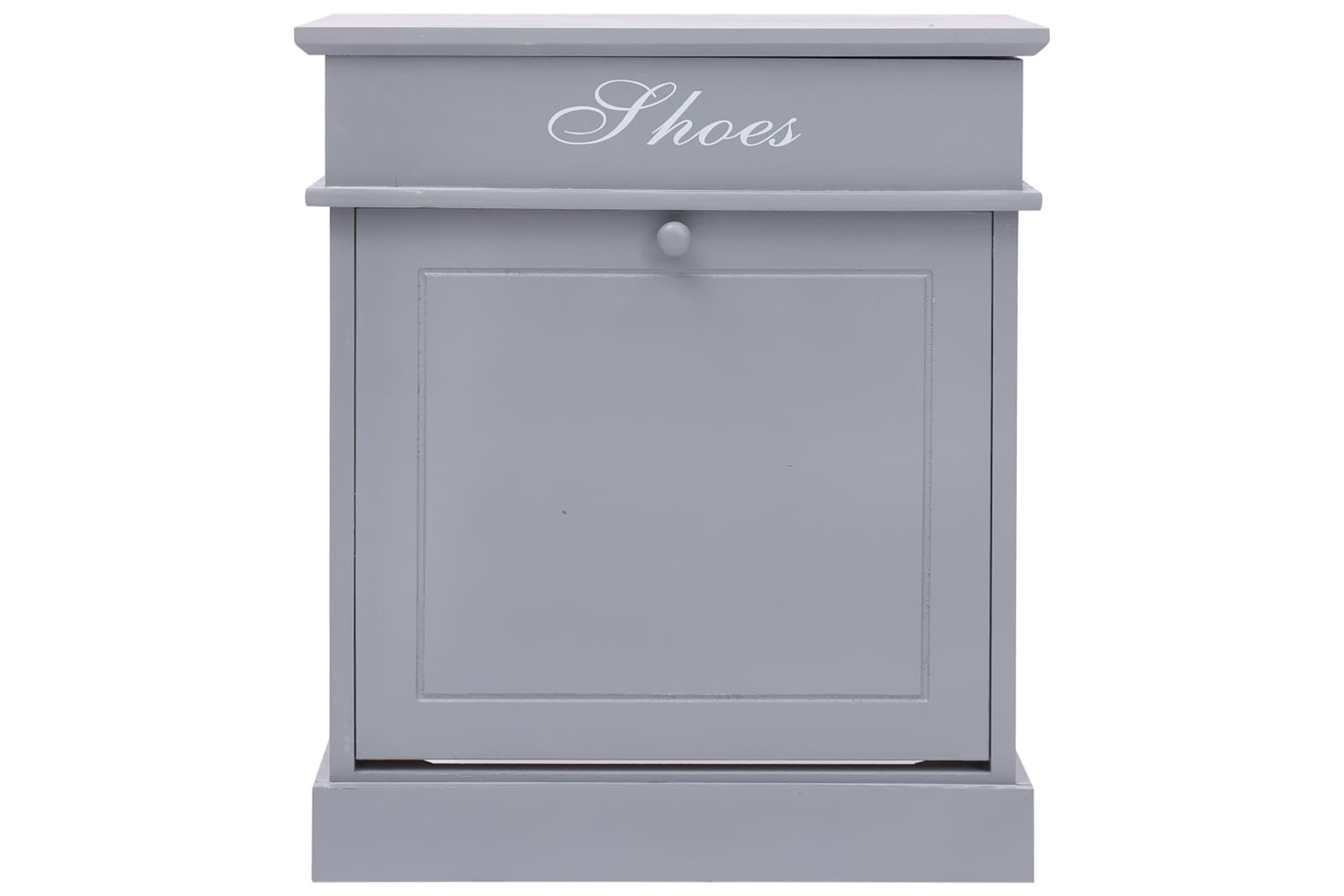 vidaXL 284084 Shoe Cabinet Grey 50x28x58cm Paulownia Wood