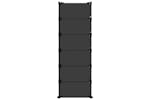 Vidaxl 340563 Shoe Rack Black 94.5x36.5x106 Cm Pp