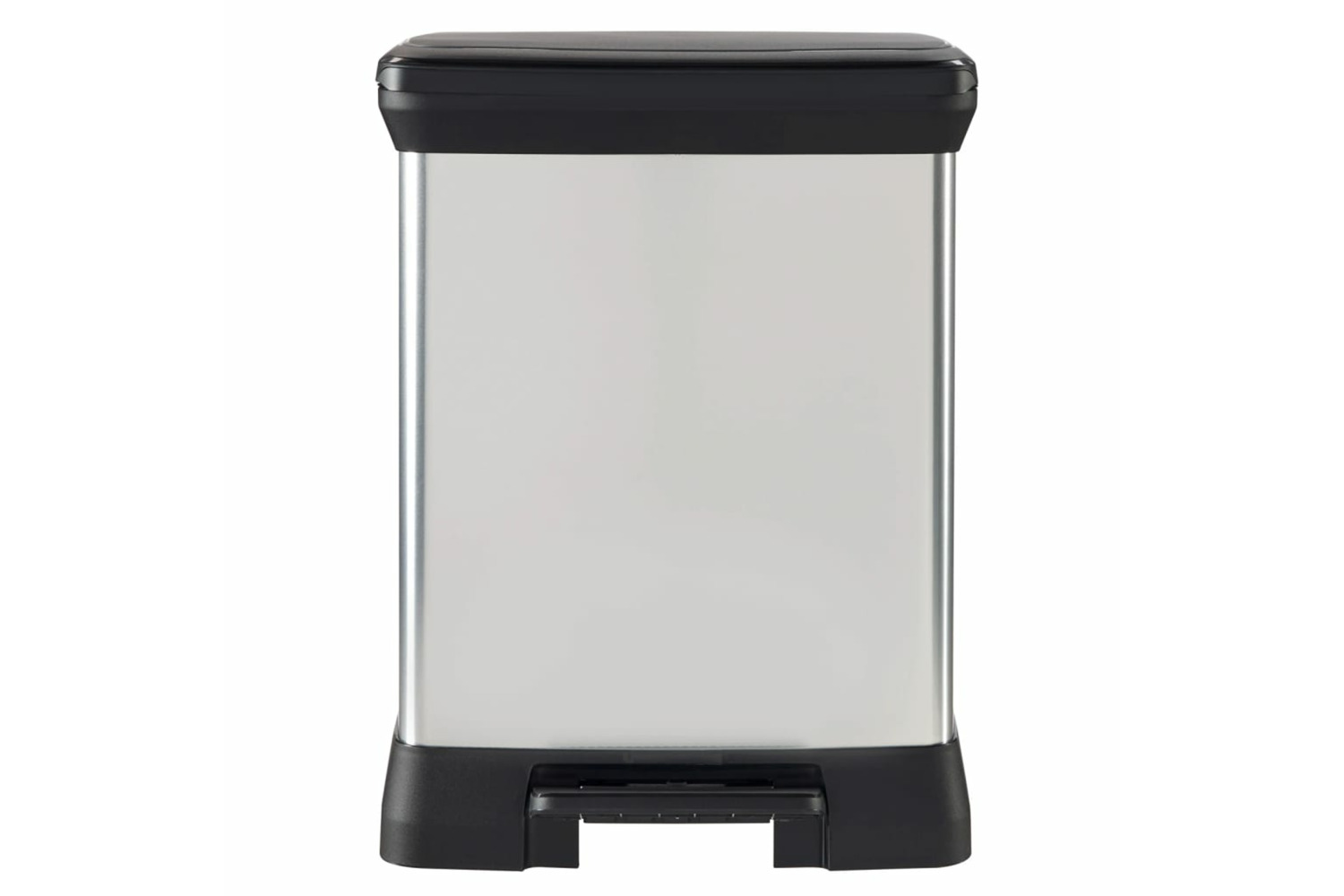 Curver 443816 Duo Pedal Bin Deco 10l+18l Silver