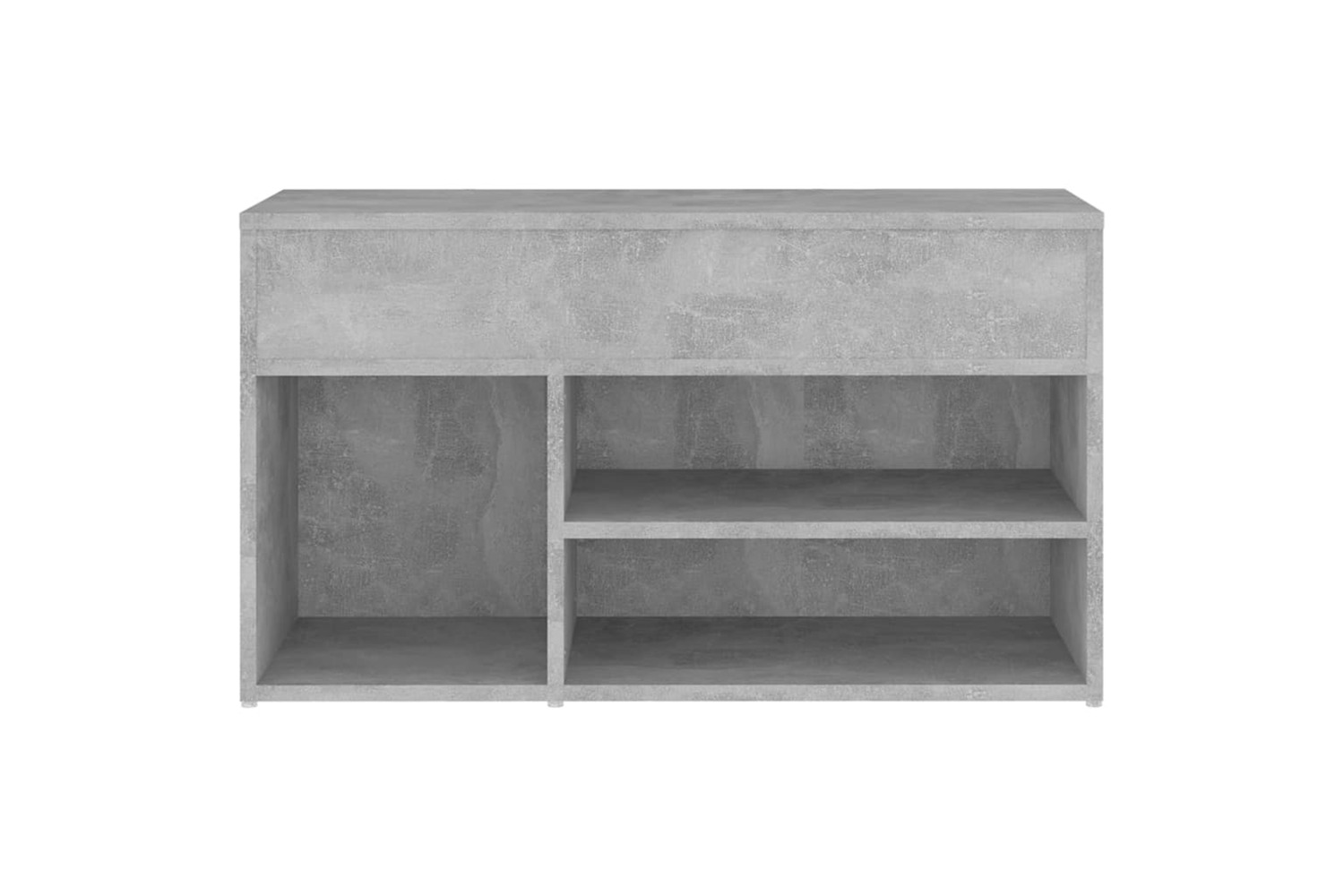 vidaXL 808751 Shoe Bench Concrete Grey 80x30x45cm Engineered Wood