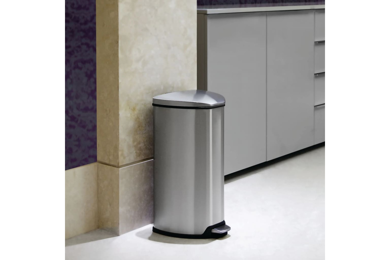Eko 440042 Pedal Bin Grace 35 L Matte Silver