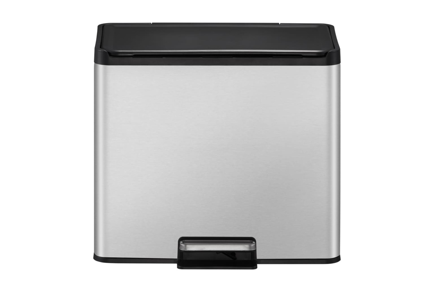 Eko 440004 Pedal Bin Essential 2x15 L Matte Silver