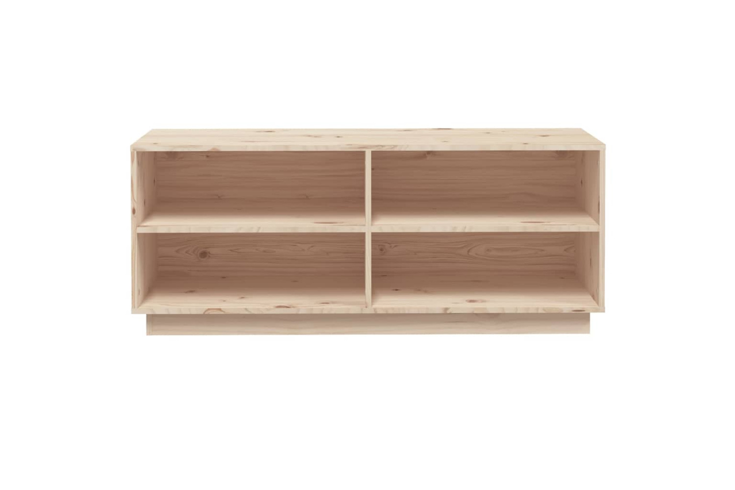 vidaXL 813540 Shoe Cabinet 110x34x45cm Solid Wood Pine