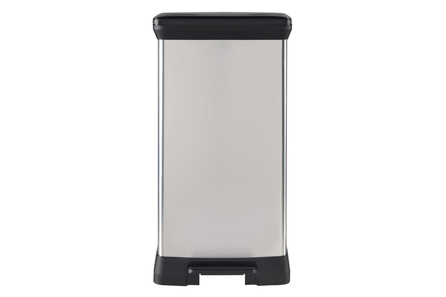 Curver 442065 Duo Pedal Bin Deco 23l+23l Silver