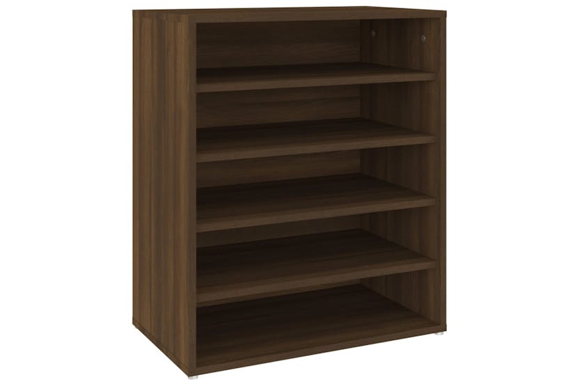 Vidaxl 816016 Shoe Cabinet Brown Oak 60x35x70 Cm Engineered Wood
