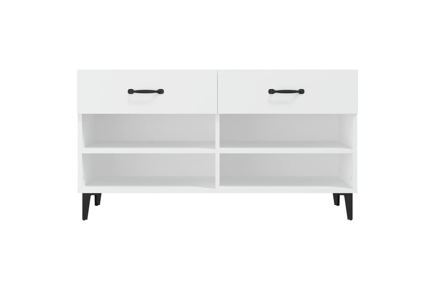 vidaXL 812825 Shoe Cabinet White 102x35x55cm Engineered Wood