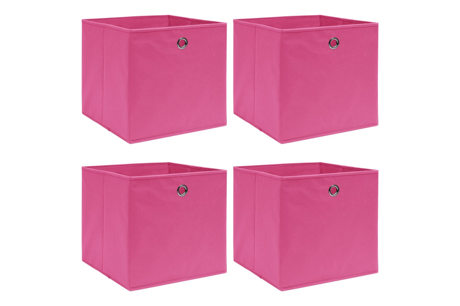 Vidaxl 288345 Storage Boxes 4 Pcs Pink 32x32x32 Cm Fabric