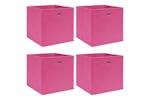 Vidaxl 288345 Storage Boxes 4 Pcs Pink 32x32x32 Cm Fabric