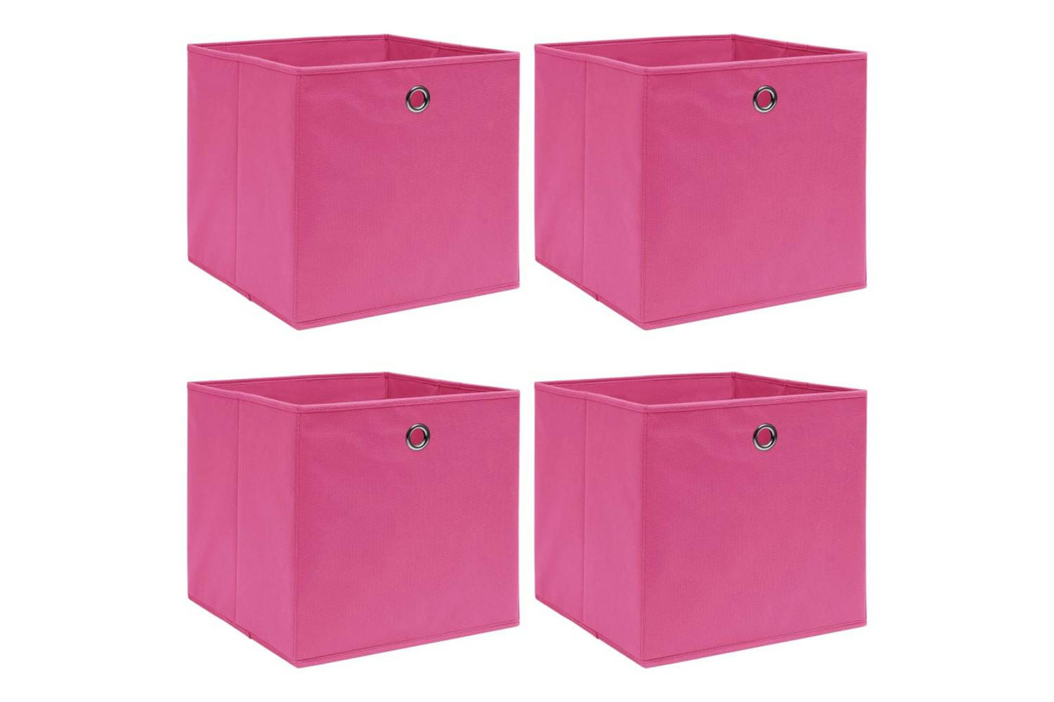 Vidaxl 288345 Storage Boxes 4 Pcs Pink 32x32x32 Cm Fabric