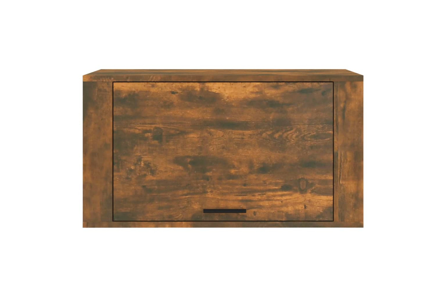 vidaXL 821017 Wall-mounted Shoe Cabinet Smoked Oak 70x35x38cm Solid Wood Pine